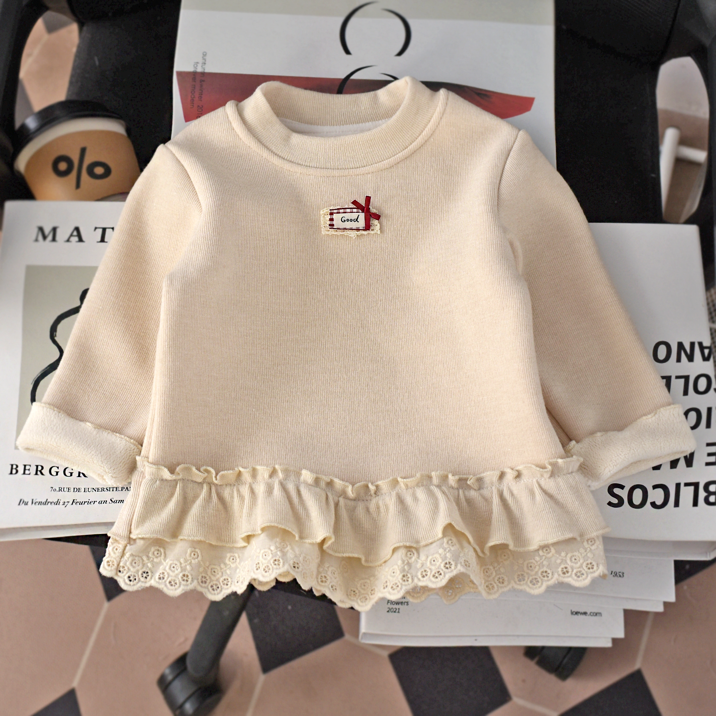 女童长袖T恤秋冬款2025新款洋气女宝宝上衣t冬装保暖婴幼儿打底衫,童装/婴儿装/亲子装,T恤,淘宝优惠券,粉丝福利购,淘宝优惠卷