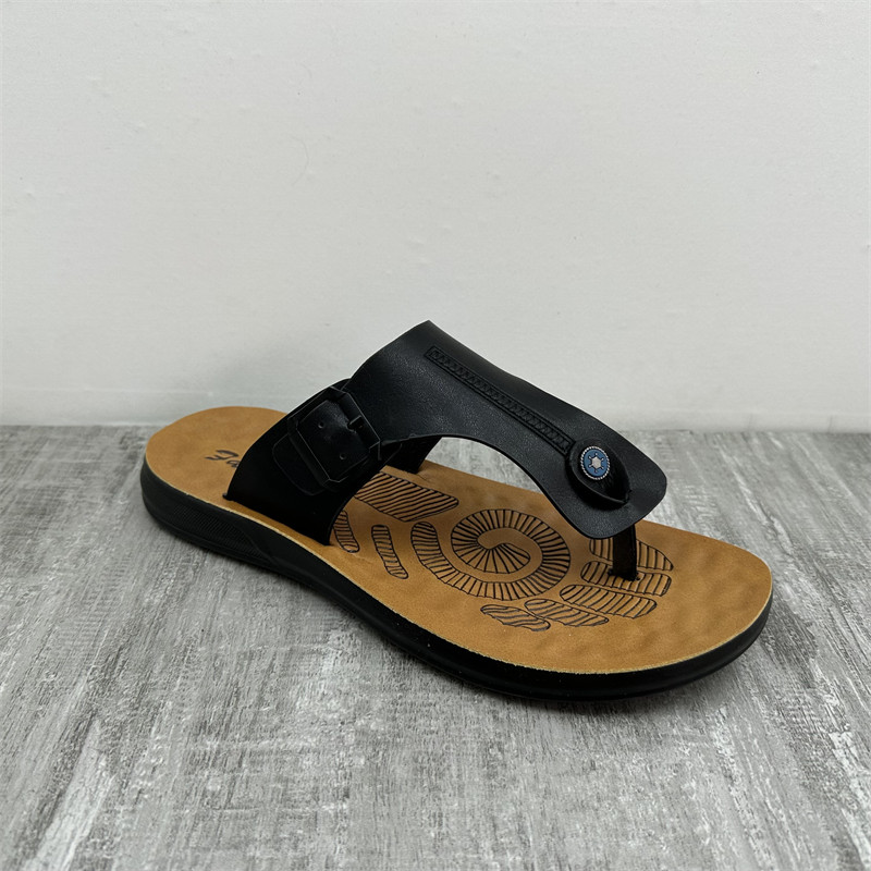 断码处理2023夏款男鞋时尚休闲平底舒适透气软底外穿夹趾人字拖男