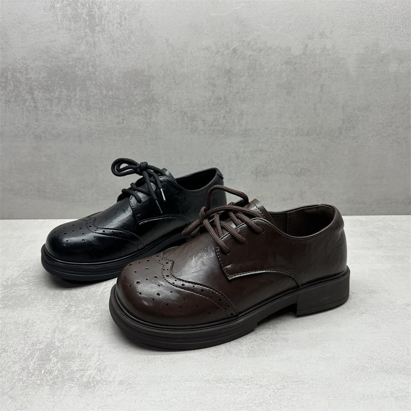 撤柜处理2026春款女鞋圆头系带平底舒适英伦小皮鞋深口百搭女单鞋,女鞋,深口单鞋,淘宝优惠券,粉丝福利购,淘宝优惠卷