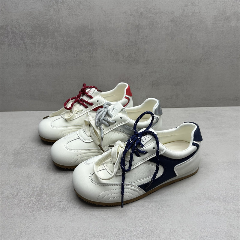 撤柜处理2026春季新款女鞋系带圆头平底运动休闲德训鞋百搭女单鞋,女鞋,时尚休闲鞋,淘宝优惠券,粉丝福利购,淘宝优惠卷