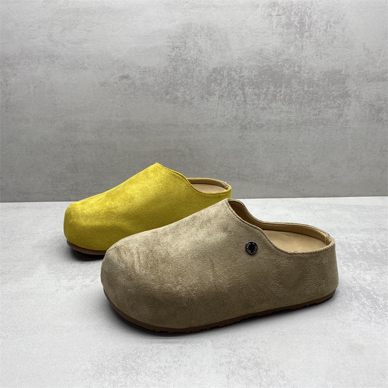 断码处理2025春款女鞋复古厚底一脚蹬懒人勃肯鞋舒适百搭半拖鞋女