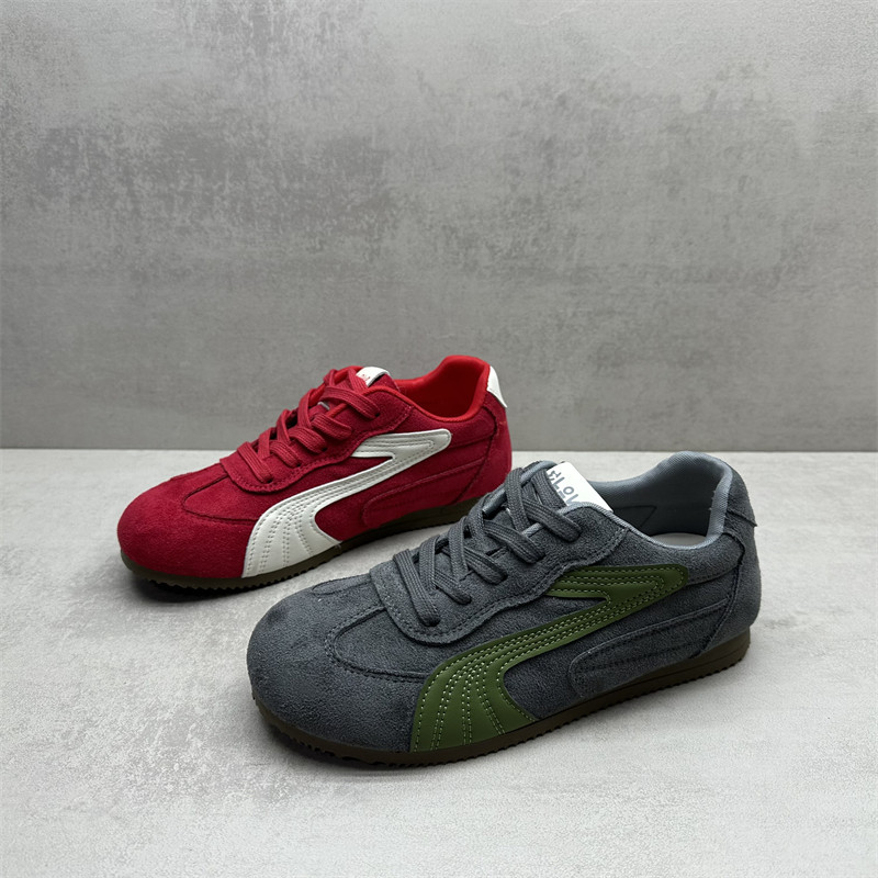 撤柜处理2026春季新款女鞋系带圆头复古平底德训鞋运动休闲女单鞋,女鞋,时尚休闲鞋,淘宝优惠券,粉丝福利购,淘宝优惠卷