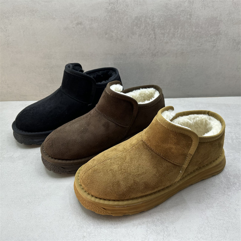 断码处理2025冬季新款男靴休闲百搭舒适加绒保暖雪地靴外穿男棉靴