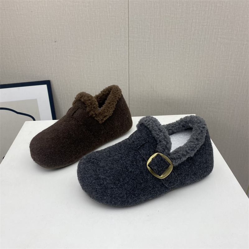 断码女款一脚蹬内增高加绒勃肯鞋