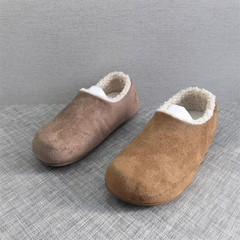 复古文艺百搭外穿加绒保暖勃肯鞋