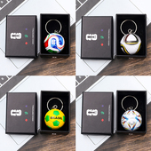 2026年美加墨世界杯飞火流星欧冠各届世界杯比赛用球钥匙扣礼盒装