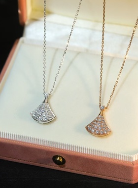 2025年新款扇形满钻小裙子女银饰