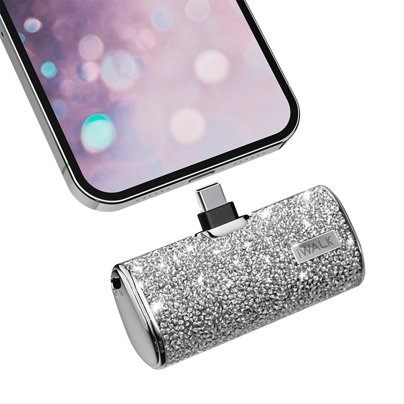 iWALK爱沃可LinkPod口袋钻石充电宝镶钻迷你口红超薄胶囊小巧便携适配iPhone16苹果15华为移动电源应急电源