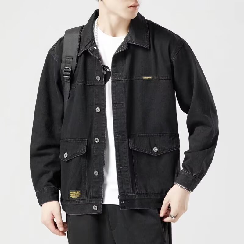 牛仔外套男潮牌宽松高端衣服