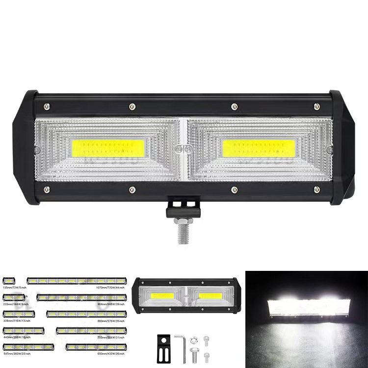 LED汽车长条射灯中网超亮强光火车杠灯12伏24V改装灯越野射灯车顶