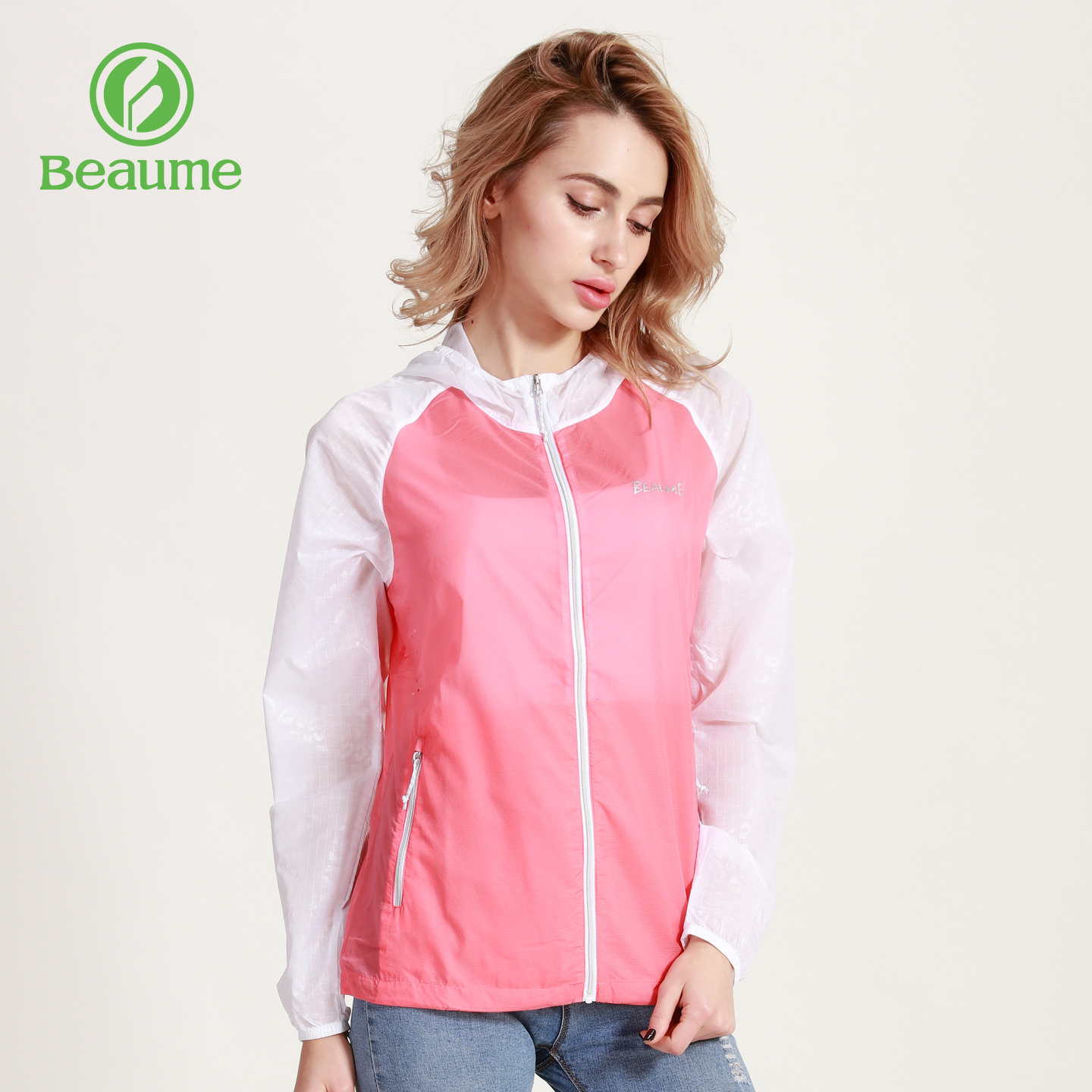 Beaume夜光皮肤衣女户外遮阳外套