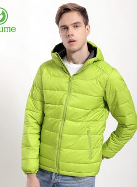 Beaume宝美轻薄棉服棉衣男秋冬连帽棉袄防风保暖户外运动休闲外套