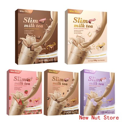 Slim Milk Tea Coffee Flavor by Wins Town 10 grams x 10 pcs