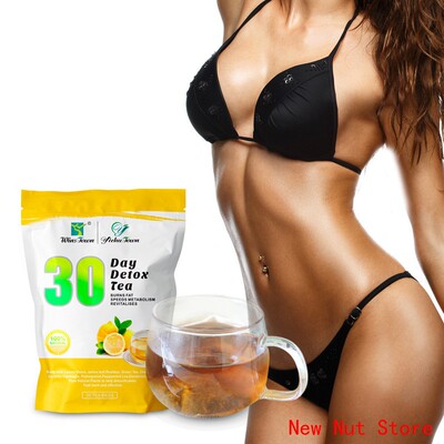 外贸现货30 day detox tea slim lemon flavor slimming t eabags