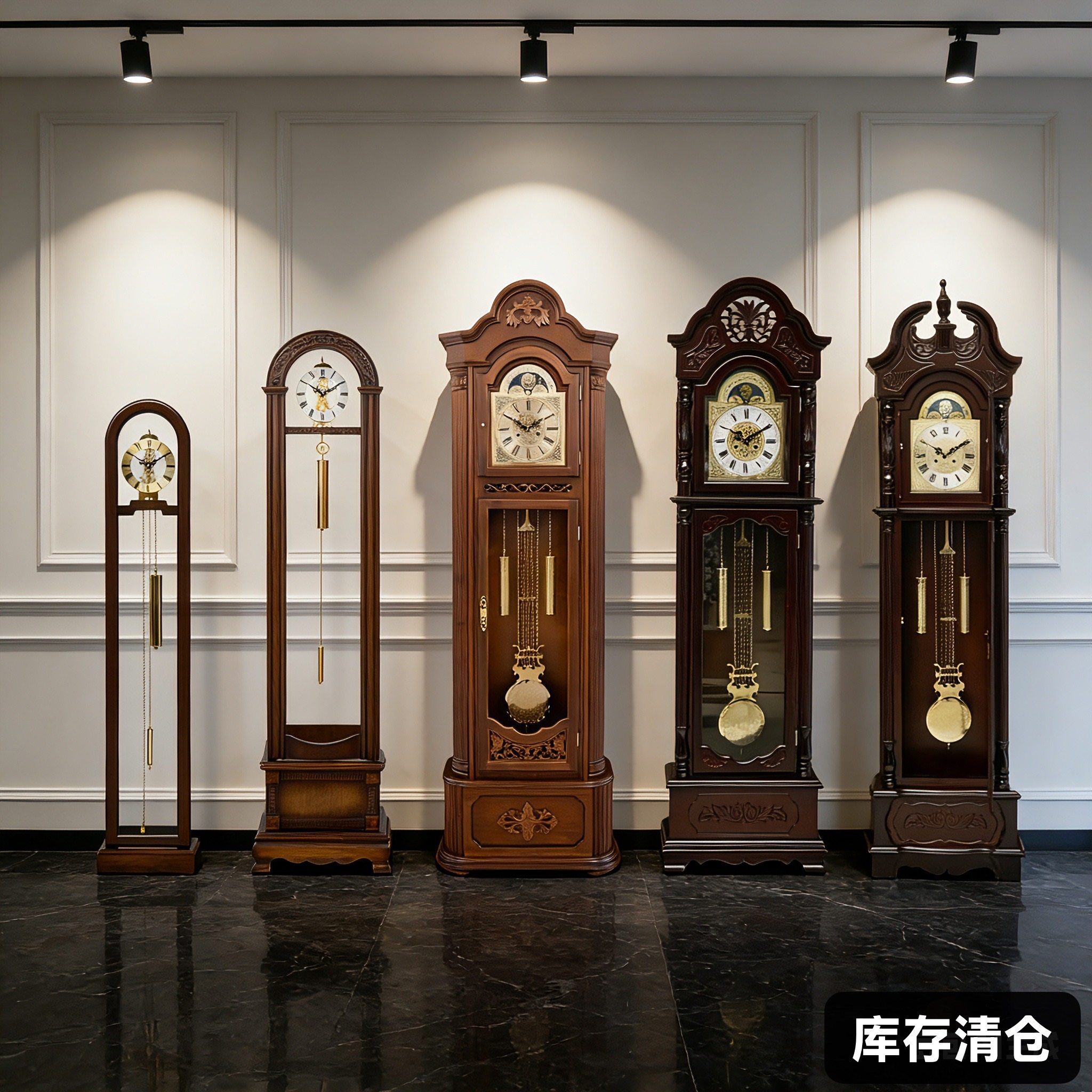 利时达赫姆勒客厅落地钟高档大气