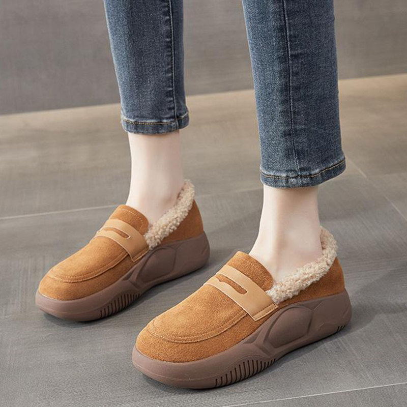 毛毛鞋女秋冬季外穿加绒豆豆鞋新款棉鞋软底轻便乐福鞋保暖雪地靴,女鞋,乐福鞋（豆豆鞋）,淘宝优惠券,粉丝福利购,淘宝优惠卷