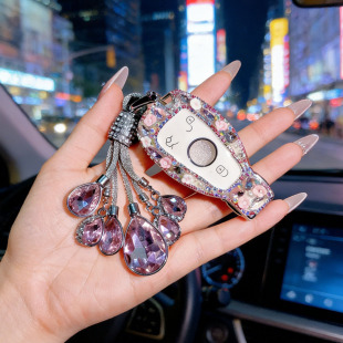 奔驰gla200钥匙套c200l扣b200车cla220钻c180l老款 a180女glc260壳