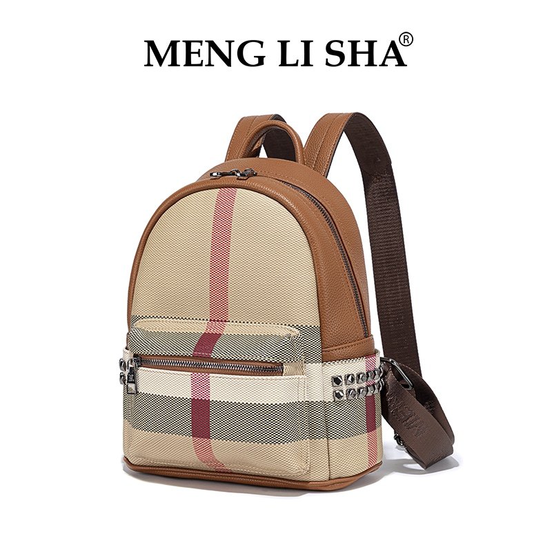 双肩包女2024新款时尚女士背包真皮牛皮背包旅行学院大学生休闲