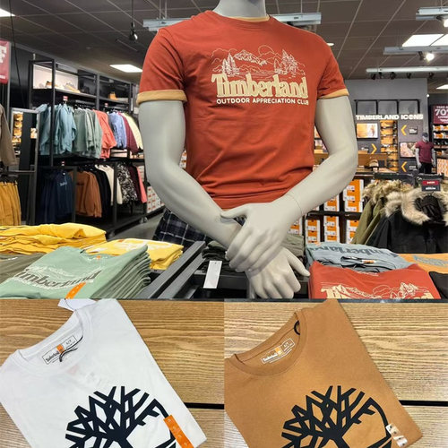 YANYAN美国代购Timberland/添柏岚 经典男士印花logo短袖舒适T恤