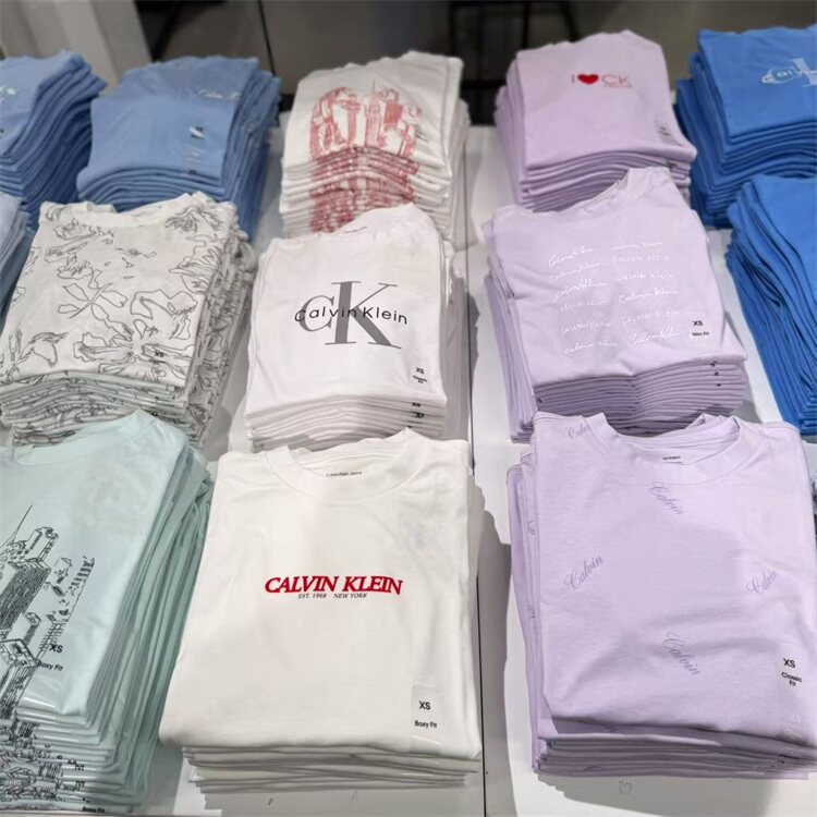 YANYAN美国代购Calvin Klein/CK女士圆领T恤纯棉舒适柔软休闲短袖图片