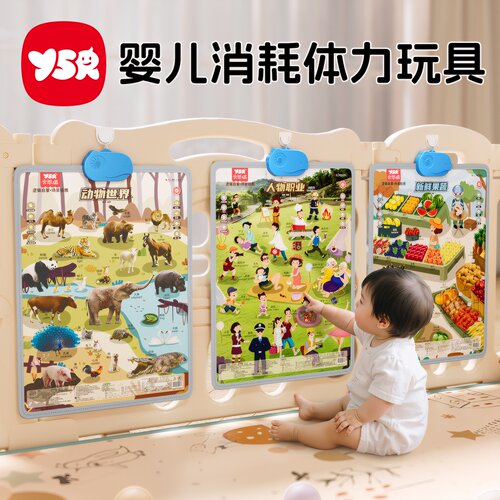 婴儿消耗体力玩具6个月以上宝宝早教有声挂图磨耳朵女孩8益智礼物
