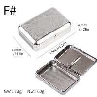 Tobacco box, metal tobacco box, hand-rolled tobacco box, tobacco pipe box, portable and fashionable tobacco box, pipe accessories, tobacco box thumbnail 3