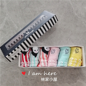 韩版 可爱星期袜短袜子 礼盒装 阿路和如儿童装 女童宝宝春夏秋款