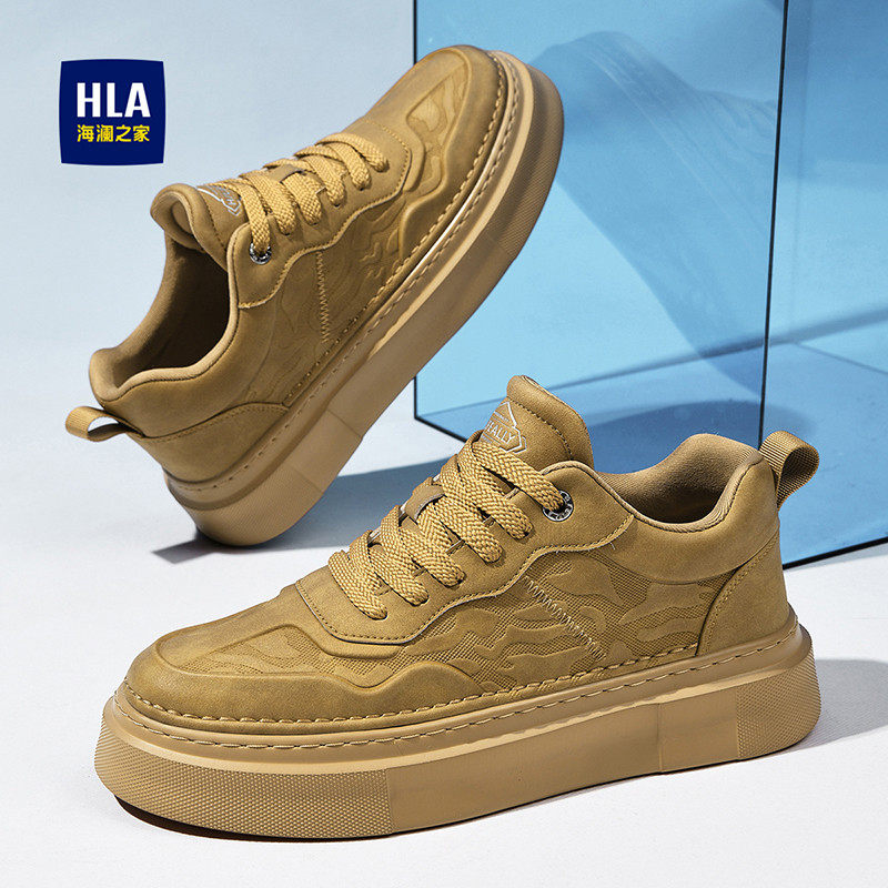 海澜之家男鞋2026新款时尚休闲板鞋男款加绒小白鞋厚底增高运动鞋