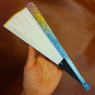 碳纤维钛合金折扇水云间791012寸暗器防身法扇修仙道家刀