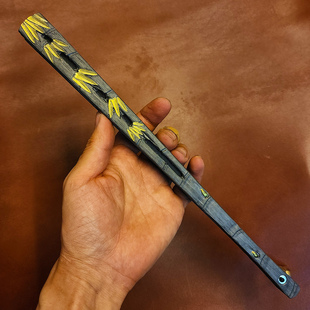 碳纤维钛合金折扇镂空竹节791012寸暗器防身法扇修仙道家刀