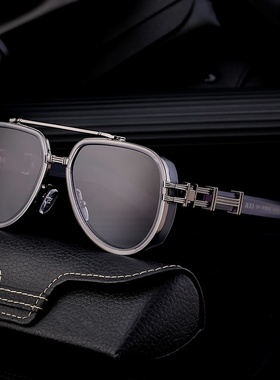 新款欧美复古太阳镜男款感朋克风墨镜防晒全框眼镜sunglasses