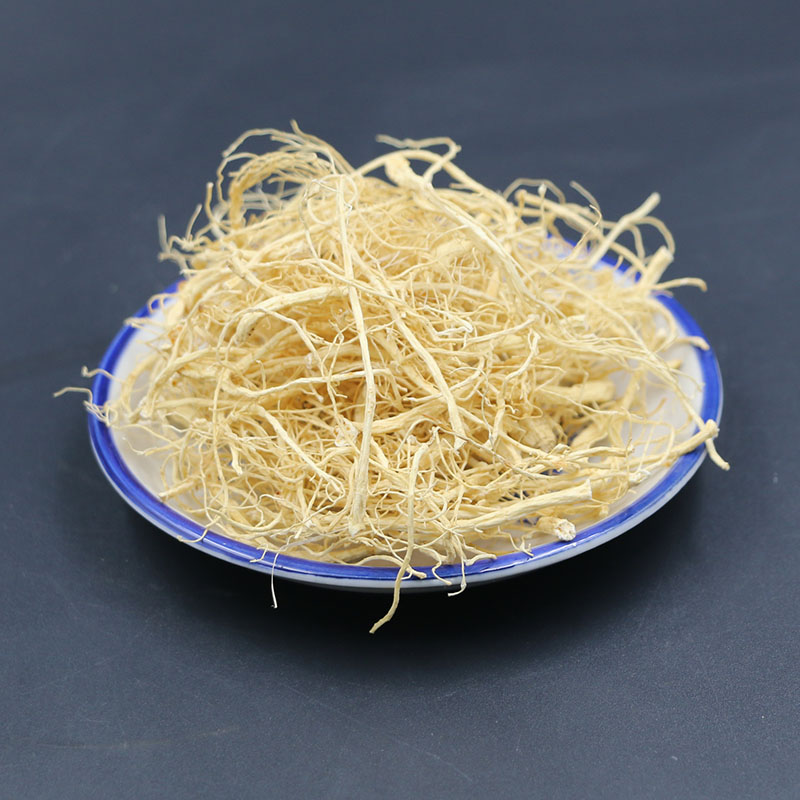 长白山生晒参人参须泡茶白参干人叁人参片花高丽参须代磨粉50克