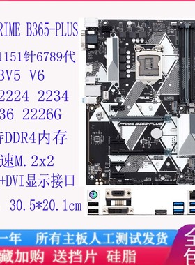 华硕 PRIMEB365-PLUS 支持6789代 E3V5 V6 E-2236CPU豪华台式大板