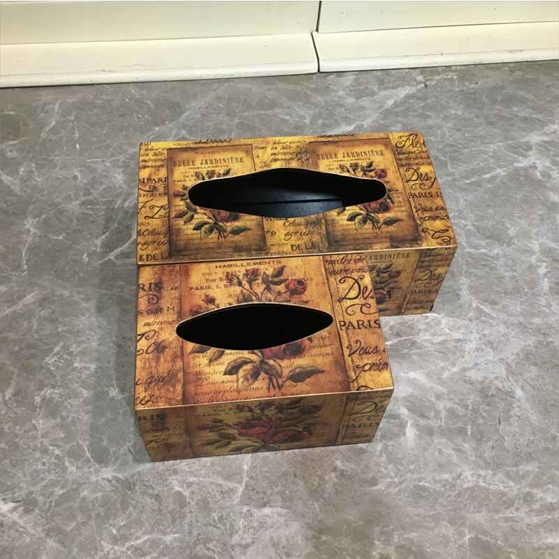 美式乡村纸巾盒家用客厅木制抽纸餐桌茶几轻著创意酒店收纳卷纸盒,收纳整理,纸巾盒,淘宝优惠券,粉丝福利购,淘宝优惠卷