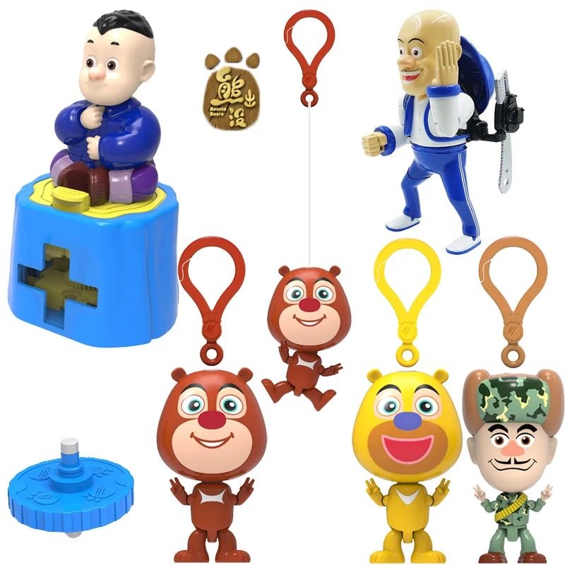 灵动熊出没熊熊乐园变形车玩具车熊大光头强英雄熊三合体幻变卸甲