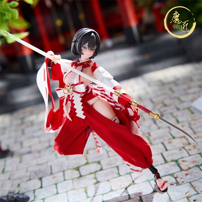 溯行Sushing战斗巫女上滕桔梗