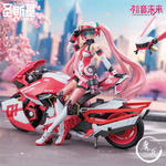 圣斯基X初音未来 樱花未来 粉色音爆 挎斗摩托车 特典版 魔匠模型