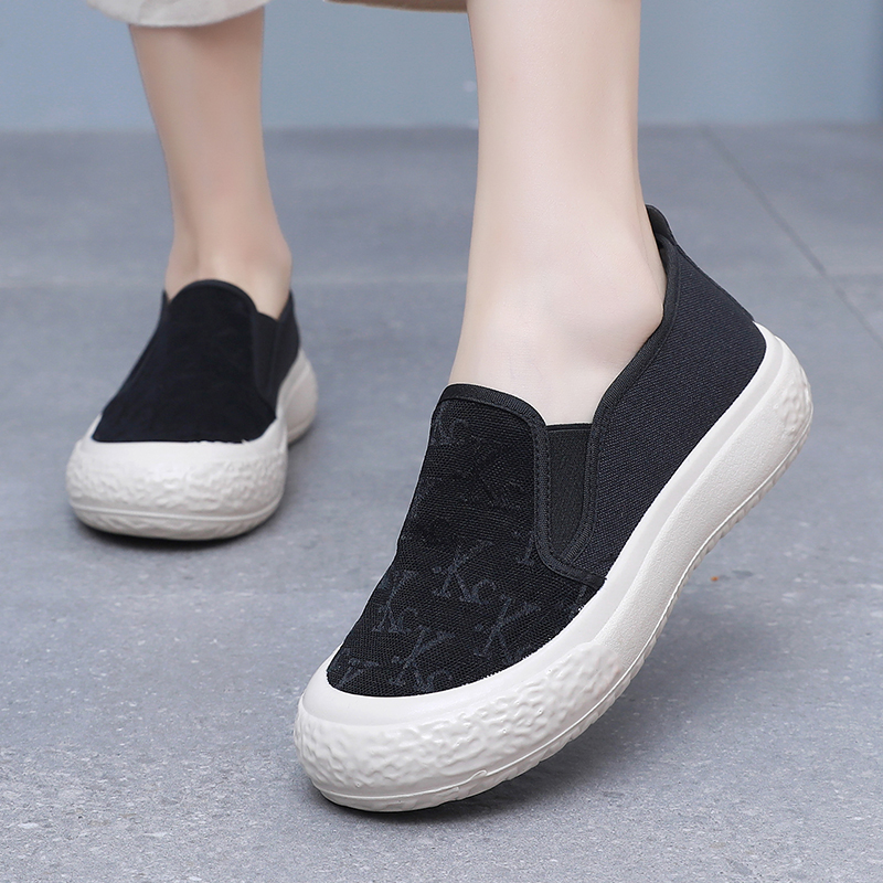 夏季网面渔夫鞋软底懒人鞋一脚蹬