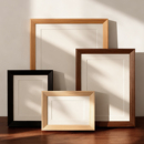 实木照片a4相框空框摆台高级感a3画框挂墙装 裱儿童木质裱框4k定制