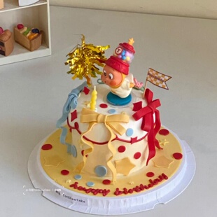 网红吹泡泡星星人蛋糕装饰摆件卡通星星人儿童生日派对装扮插件