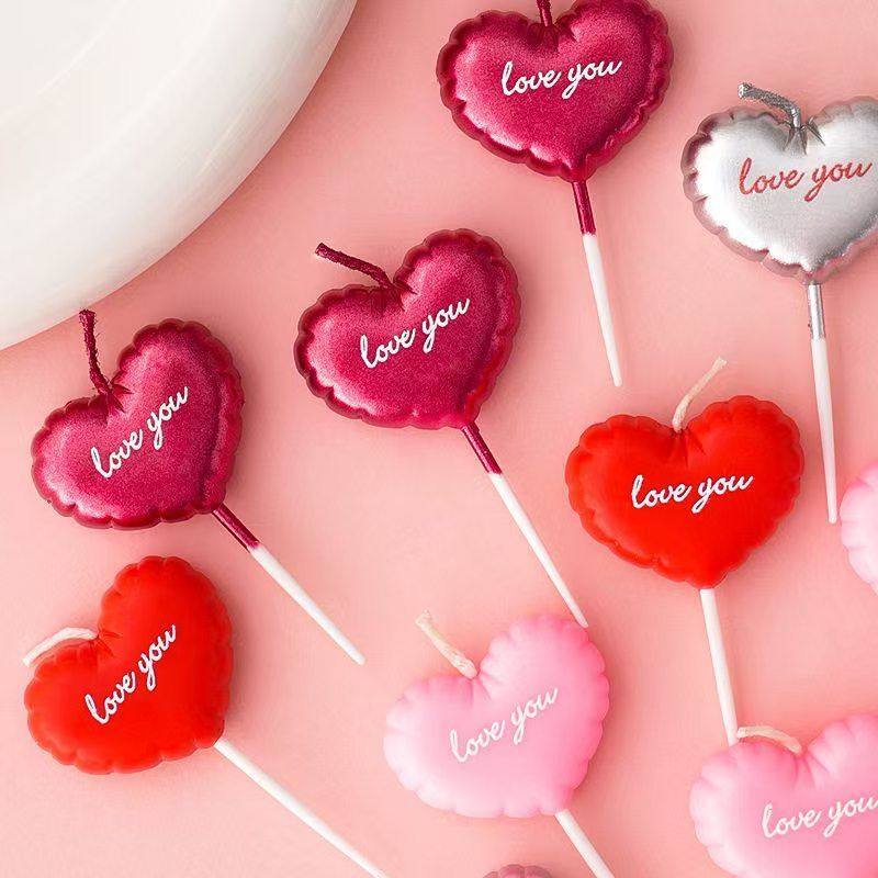 2.14情人节爱心loveyou蜡烛蛋糕装饰插件情侣告白甜品装饰插件,节庆用品/礼品,节日装扮用品,淘宝优惠券,粉丝福利购,淘宝优惠卷