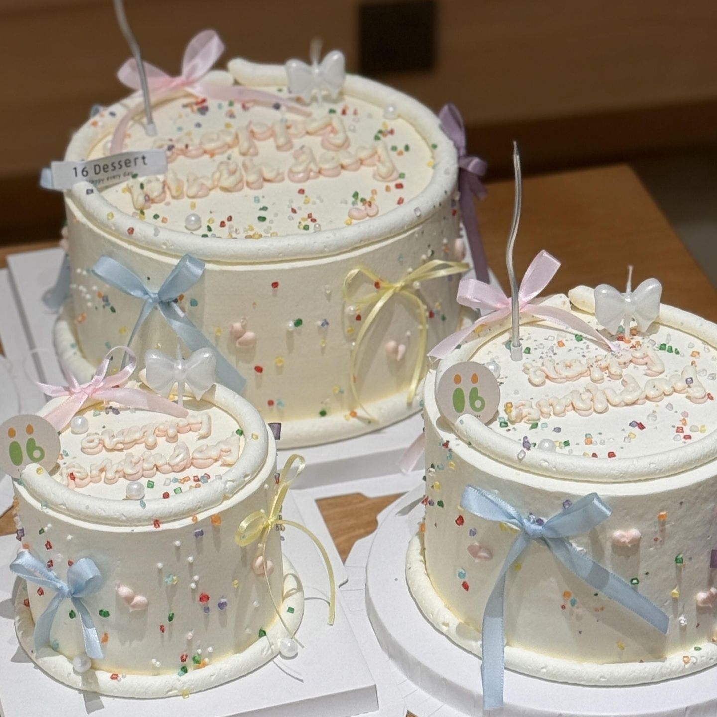 网红ins风蛋糕装饰蝴蝶结丝带蜡烛插件仙女女神生日烘焙甜品配件
