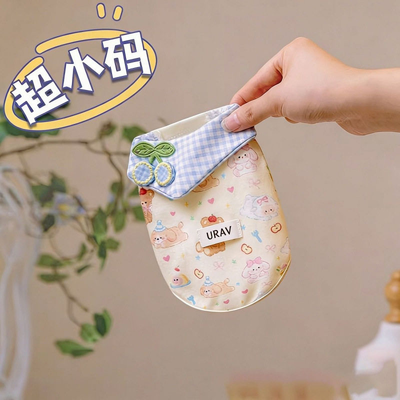 春夏新款超小体一两个月1斤2斤狗宠物服装/雨衣