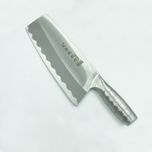 久保利不锈合金钢海宁式菜刀锋利薄切菜片刀切肉厨房斩切家用刀具