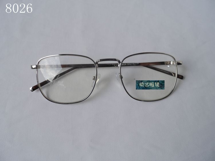 银色方框金属架配有度数远视镜老花镜男75/100/175/250/300/350度