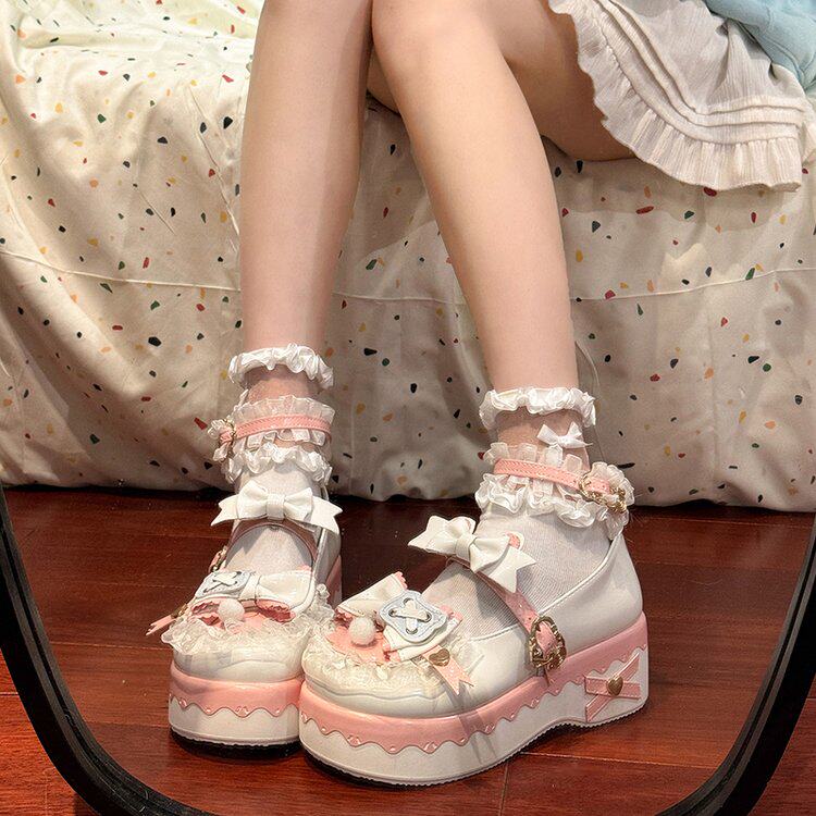 洛丽塔小皮鞋lolita鞋女日浅口单鞋