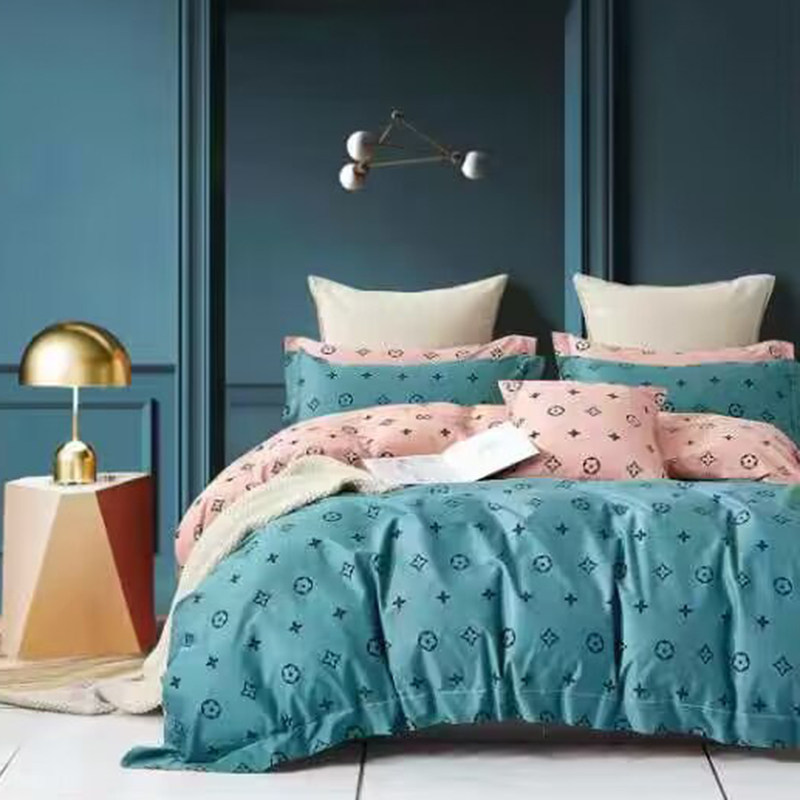 美式轻奢大牌风铂金凯丽棉四件套全棉贡缎高品质大咖纯棉床单被套