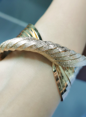 欧美合金夸张几何女手镯