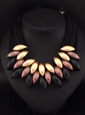 欧美大牌杂志潮流时尚爆款短项链