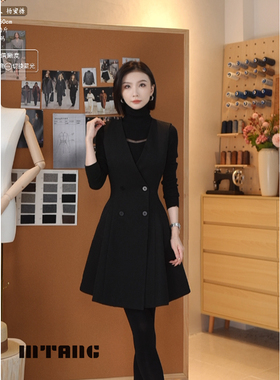 【高定派对】MTANG蜜糖女士新款羊毛西装马甲裙连衣裙背心裙496